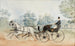 van een edele edelman in een hofkoets nabij Weilburg en de ruïnes van Rauheneck in Baden - Anton Zampis — weergave van het kunstwerk