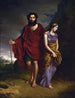 Oedipus en Antigone - Antoni Brodowski — weergave van het kunstwerk