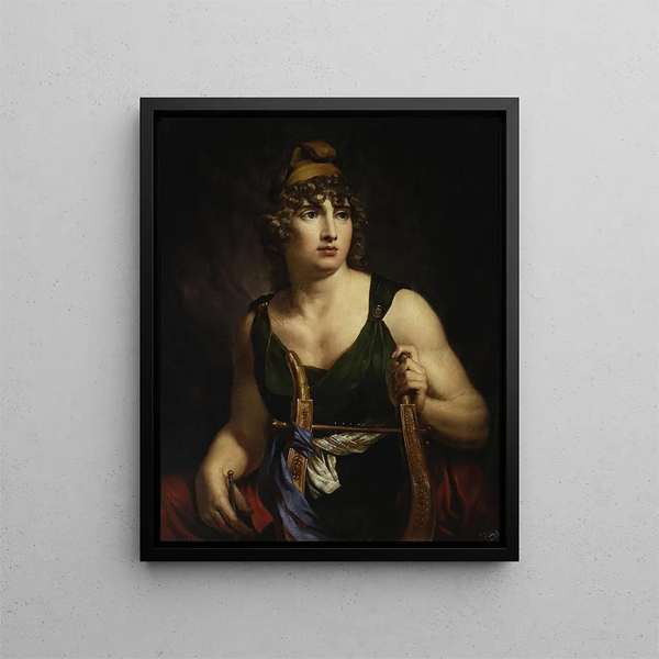 Paris in a Phrygian Cap - Antoni Brodowski — framed artwork on a wall