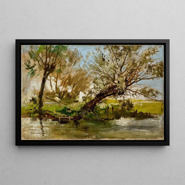 Willows - Antoni Kozakiewicz — framed artwork on a wall