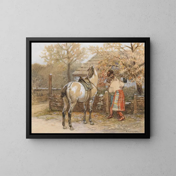 The Departure - Antoni Piotrowski — framed artwork on a wall