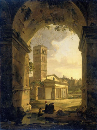 Antonie Sminck Pitloo - San Giorgio in Velabro in Rome.webp
