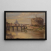 Vue du Tibre avec le château Saint-Ange et Saint-Pierre - Antonietta Brandeis — ingelijst kunstwerk aan de muur