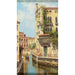 Kanaal in Venetië met uitzicht op de achterkant van het Palazzo Rocca - Antonietta Brandeis — weergave van het kunstwerk