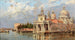 Venetië Santa Maria della Salute met de oude douane - Antonietta Brandeis — weergave van het kunstwerk