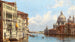 Venetië, uitzicht op het Groot Kanaal vanaf Santa Maria della Salute - Antonietta Brandeis — weergave van het kunstwerk
