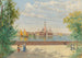 Venetië, uitzicht op San Giorgio vanaf de Giardini - Antonietta Brandeis — weergave van het kunstwerk
