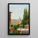 Uitzicht op het Palazzo Vecchio vanaf de Boboli-tuinen in Florence - Antonietta Brandeis — ingelijst kunstwerk aan de muur