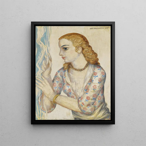 By the Window - Antonín Procházka — framed artwork on a wall