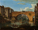 Pont Cestio in Rome - Antonio Aquaroni — weergave van het kunstwerk