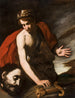 David met het hoofd van Goliath - Antonio de Bellis — weergave van het kunstwerk