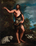 van Sint-Jan de Doper in de woestijn naar Titian - Antonio Guardi — weergave van het kunstwerk