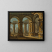 Een caprice van Rome met het Colosseum en de Titusboog - Antonio Joli — ingelijst kunstwerk aan de muur