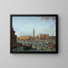 van de Processie van gondels in de Bacino di San Marco, Venetië - Antonio Joli — ingelijst kunstwerk aan de muur