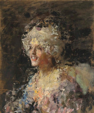 Antonio Mancini - Donna in Costume del Settecento.webp