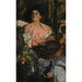 vrolijk lied - Antonio Mancini — weergave van het kunstwerk