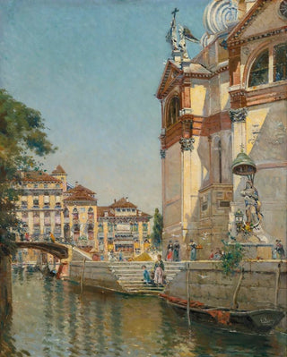 Antonio Mara de Reyna Manescau - On The Side Of Santa Maria Della Salute.webp