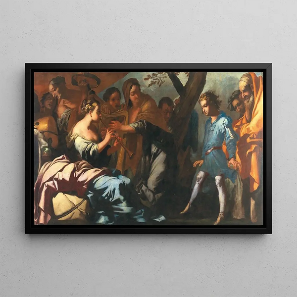 Antonio Zanchi - A Group Of Figures With Musicians And A Young Boy.webp