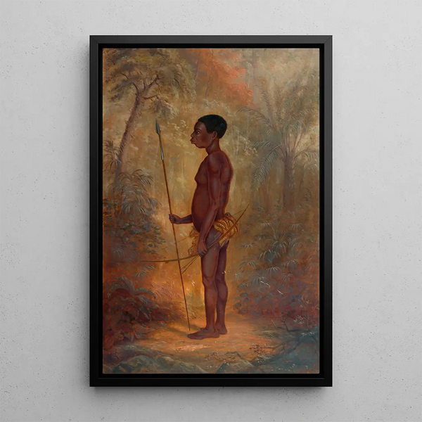 Man Akka - Antonio Zeno Shindler — framed artwork on a wall