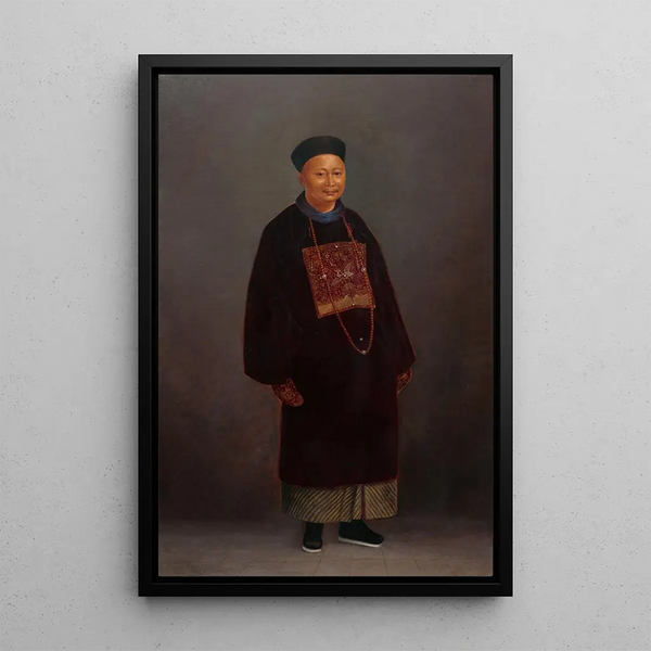 Mandarin Chinese Painting - Antonio Zeno Shindler — framed artwork on a wall