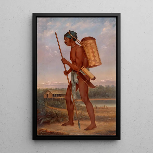Man Diak - Antonio Zeno Shindler — framed artwork on a wall