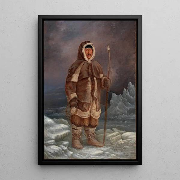 Man Eskimo - Antonio Zeno Shindler — framed artwork on a wall
