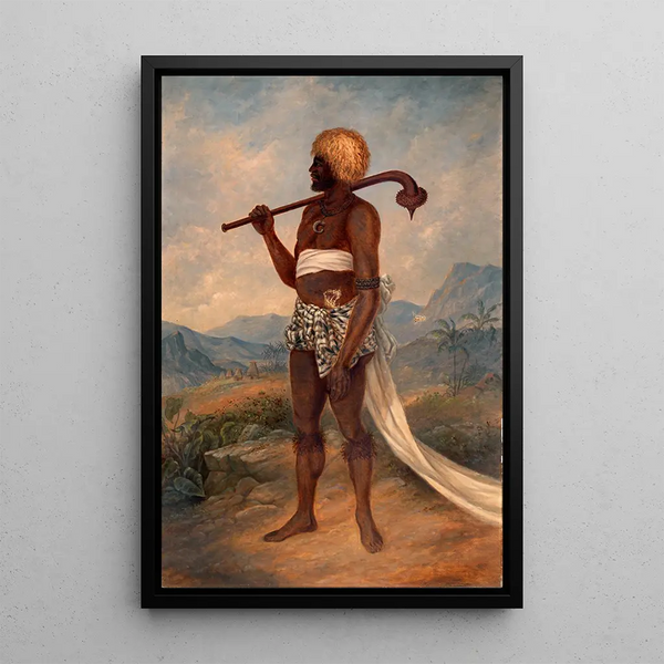 Man Fidjian - Antonio Zeno Shindler — framed artwork on a wall