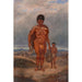van Femme et enfants Hottentots - Antonio Zeno Shindler — weergave van het kunstwerk