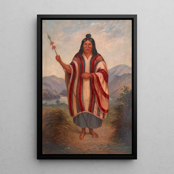 Indiaans Peruviaans - Antonio Zeno Shindler — ingelijst kunstwerk aan de muur