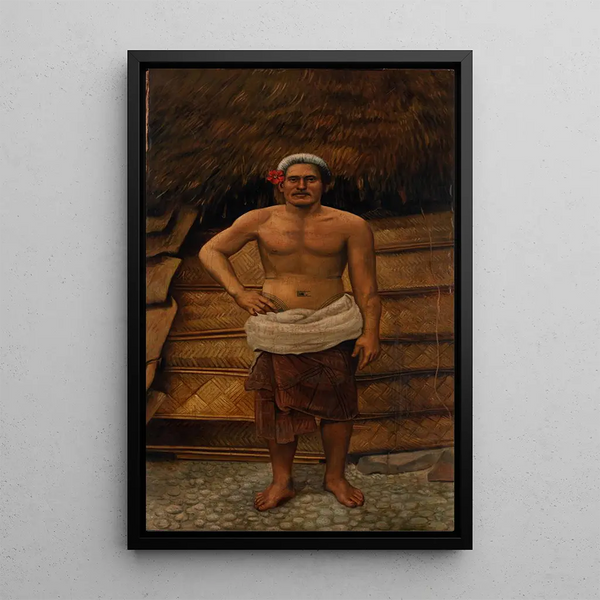 Man Samoaan - Antonio Zeno Shindler — ingelijst kunstwerk aan de muur