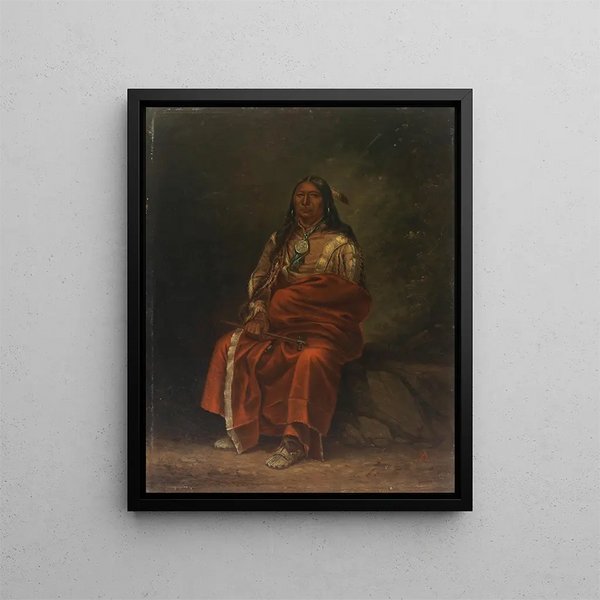 Queue tachetée - Antonio Zeno Shindler — framed artwork on a wall