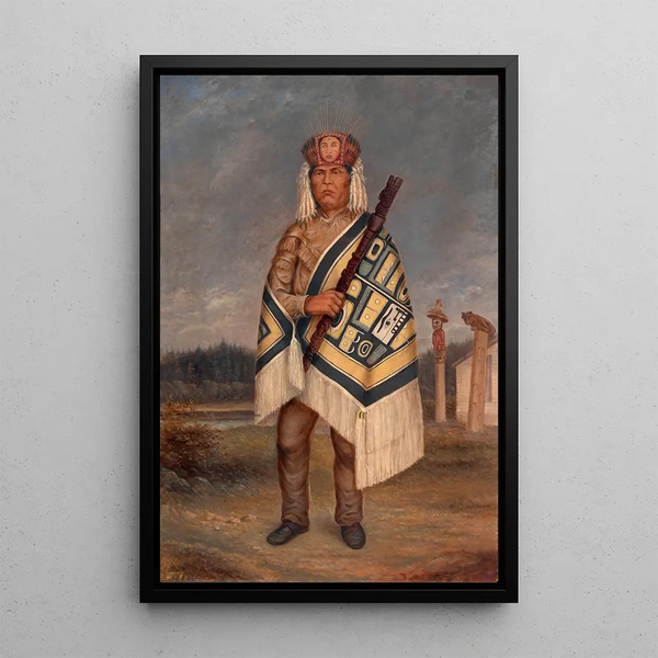 India Tlinkit - Antonio Zeno Shindler — ingelijst kunstwerk aan de muur