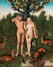 Adam en Eva en de boom van kennis - Antonius Heusler — weergave van het kunstwerk