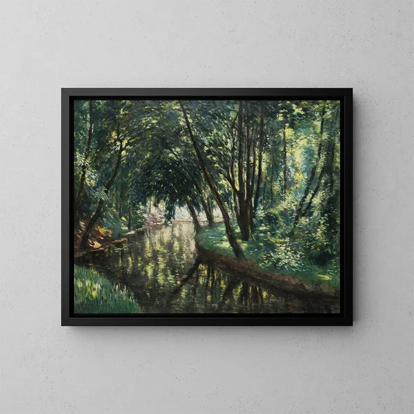 Forest Still Life Painting - Antonín Hudeček — framed artwork on a wall