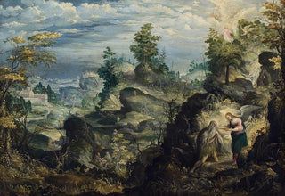 Antonn Stevens - The Hermit Onofrius in the Wilderness.webp