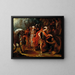 Diogène en Alexander de Grote - School van Antwerpen — ingelijst kunstwerk aan de muur