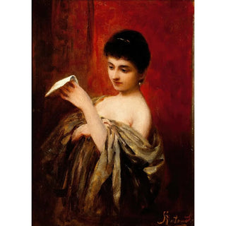 Apolinary Kotowicz - Lady with a Letter.webp