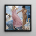 Na het bad in Valencia - Joaquín Sorolla — ingelijst kunstwerk aan de muur