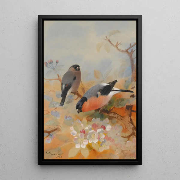 Reproductie van het schilderij Bouvreuils - Archibald Thorburn