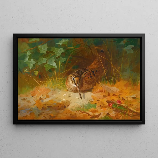 Bécasse - Archibald Thorburn — ingelijst kunstwerk aan de muur