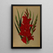 Gladiolus Gandavensis Var Brench Leyensis - Arentina Hendrica Arendsen — ingelijst kunstwerk aan de muur