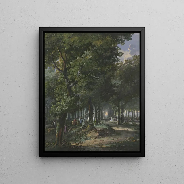 Arie Lamme - Spaziergnger im Haager Wald.webp