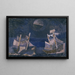 Marine Blue Painting - Arie van de Giessen — framed artwork on a wall