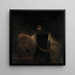Aristote met een buste van Homerus - Rembrandt van Rijn — ingelijst kunstwerk aan de muur