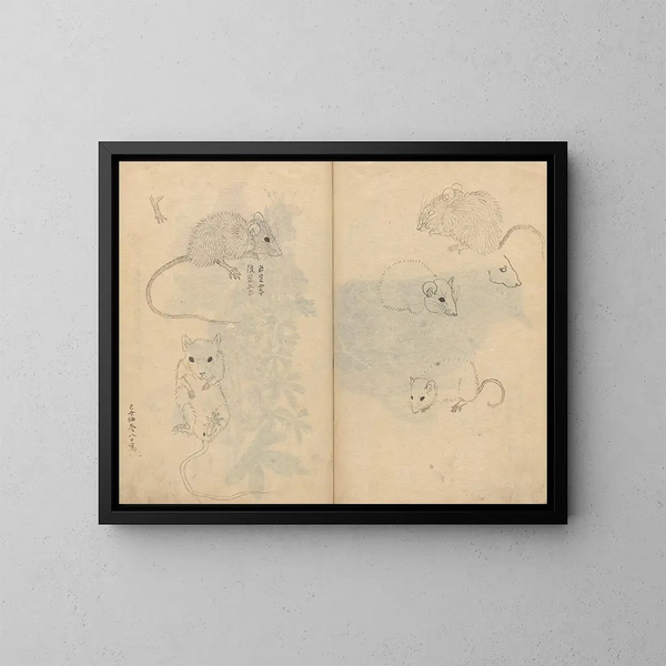 schetsboek Pl092 - Ariyoshi Kondo — ingelijst kunstwerk aan de muur