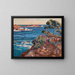 Sea Shore Painting at Agay - Armand Guillaumin — framed artwork on a wall