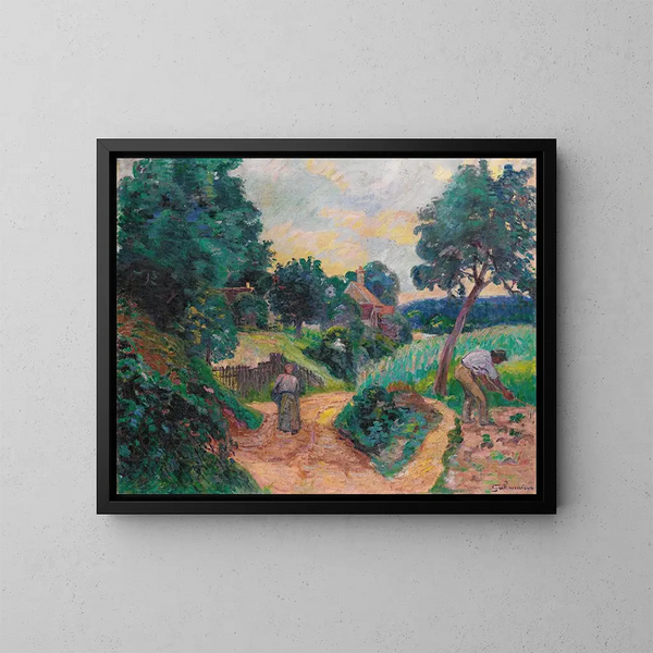 Chemin des Carrières Miregaudon - Armand Guillaumin — framed artwork on a wall