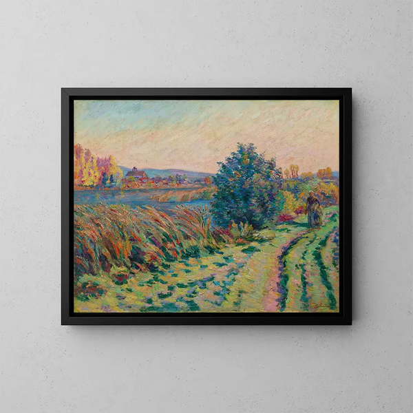 Chemin de campagne - Armand Guillaumin — framed artwork on a wall