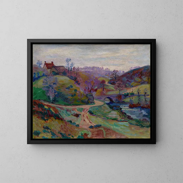 Pont Charraud à Crozant - Armand Guillaumin — ingelijst kunstwerk aan de muur
