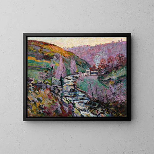 Crozant, la folie du soir - Armand Guillaumin — framed artwork on a wall